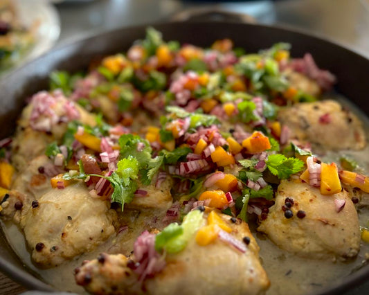 Recipe | Mustard chicken with fresh fruit salsa