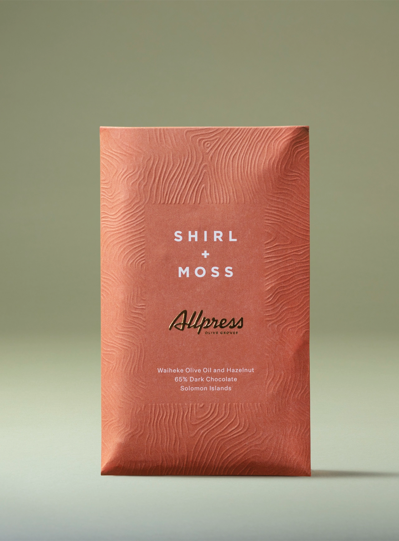 Shirl + Moss - Hazelnut Chocolate Bar 80g