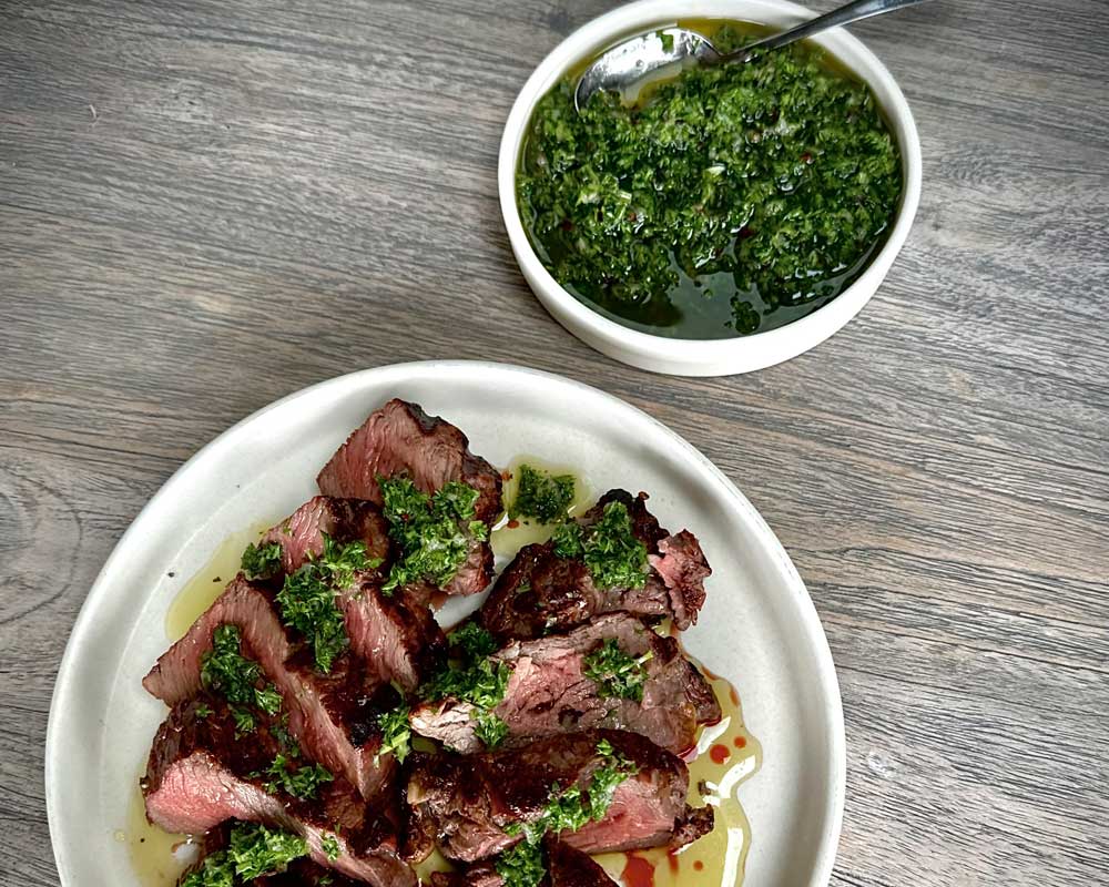 Recipe | Chimichurri with Angus beef fillet – Allpress Olive Groves