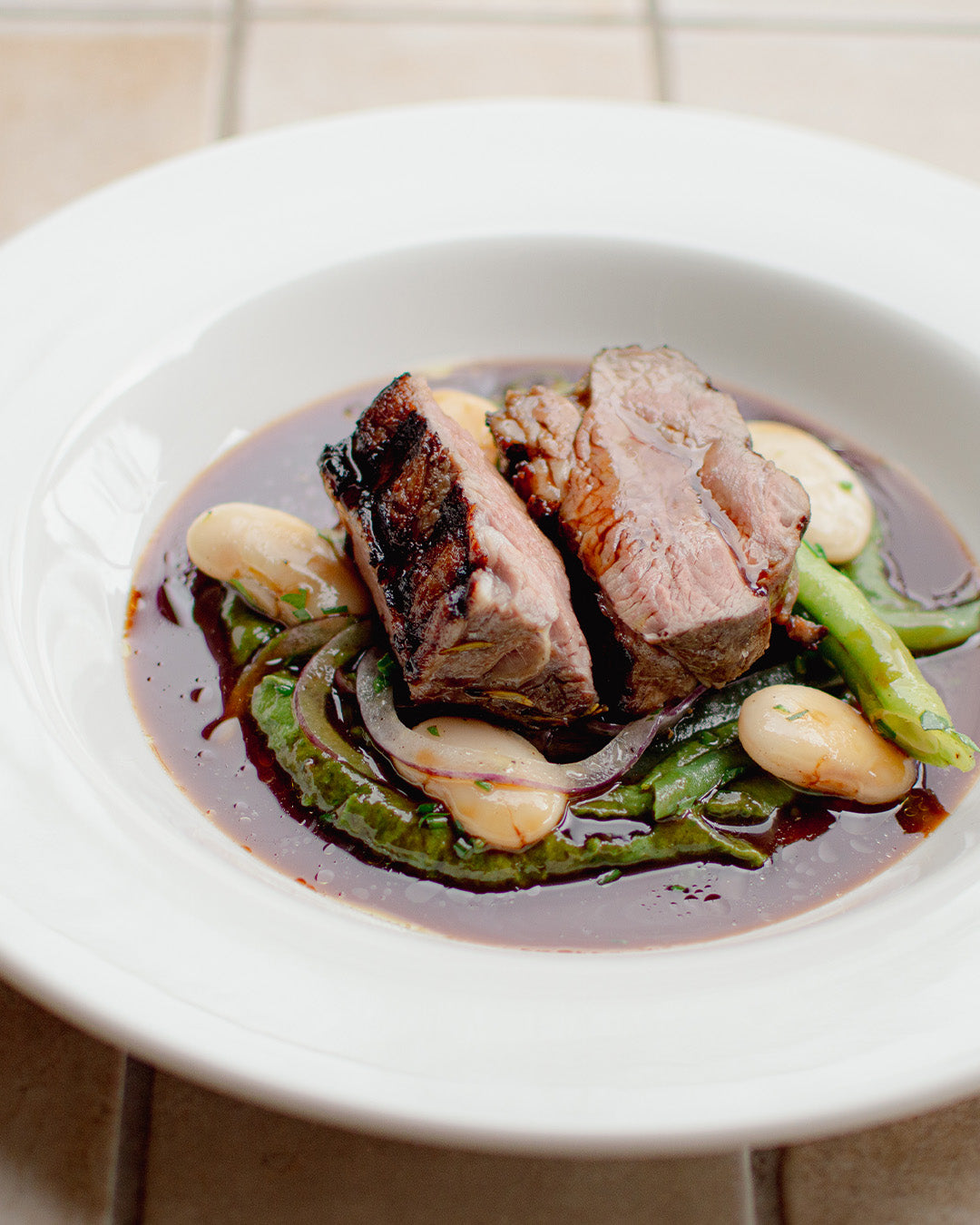 Meat dish from Bistro Allpress on Waiheke Island