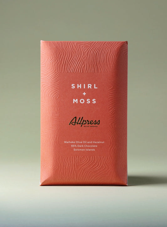 Shirl + Moss - Hazelnut Chocolate Bar 80g