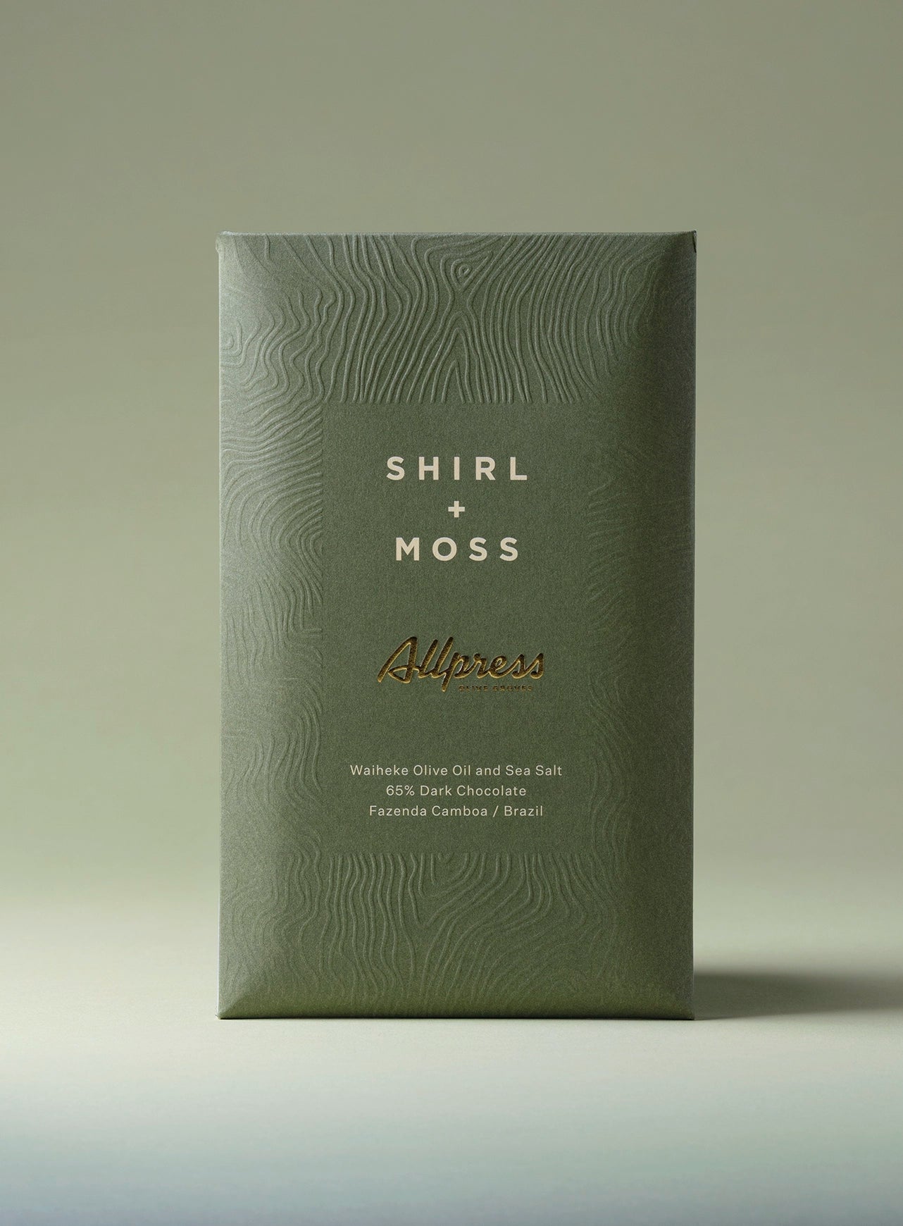 Shirl + Moss - Olive Oil & Sea Salt Chocolate Bar 80g